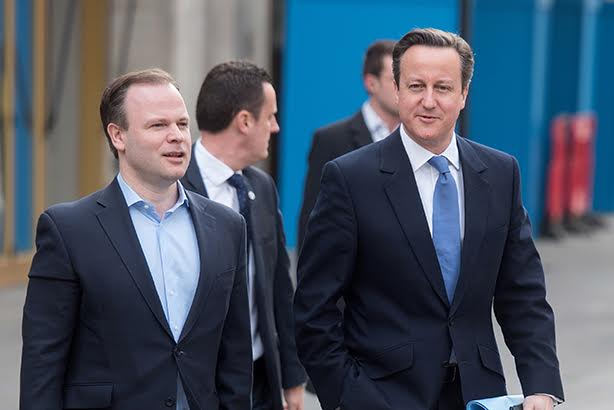 Oliver (l) and Cameron in 2015 (Credit: REX/Shutterstock (4677839g))