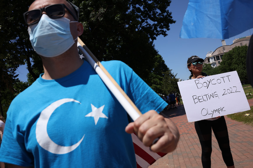 Groups are calling for a boycott of the Beijing 2022 Winter Olympics, but many online conversations are inauthentic. (Photo credit: Getty Images).