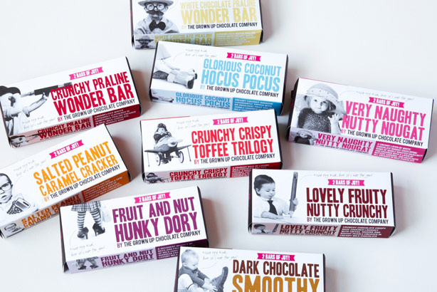 The Grown Up Chocolate Company: Created a new social media brief