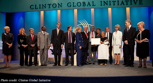 The Global Alliance for Clean Cookstoves is an example of a public-private partnership that tackles a social problem.
