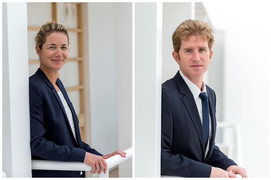 New leadership (L-R): Anne-Cécile Thomann and Emlyn Korengold