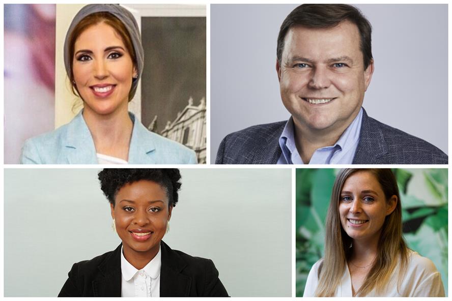 Top speakers (clockwise from top left): Noha Al Afifi, Julian Hunt, Alice Ackermann and Nana Berchie