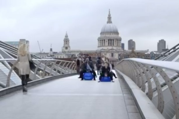 Commuters were themselves left a little Confused.com by The 10 Group's video stunt