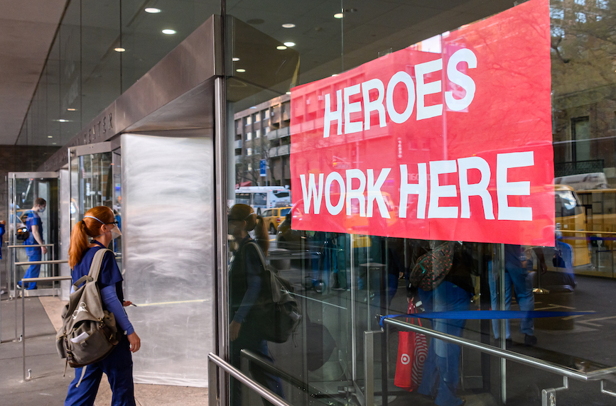 Bellevue Hospital in New York City. (Photo credit: Getty Images)
