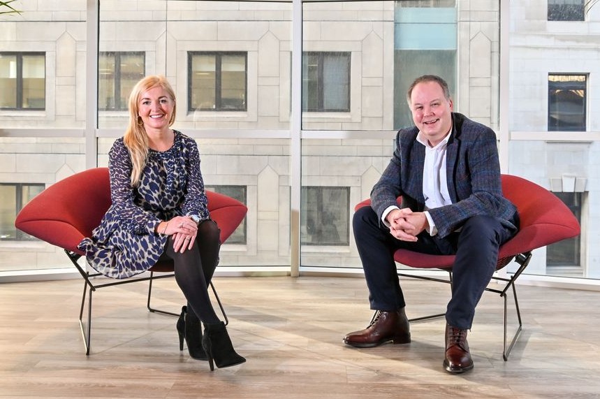 New colleagues: Definition MD Louise Vaughan and Andy Holt, her counterpart at Words&Pictures