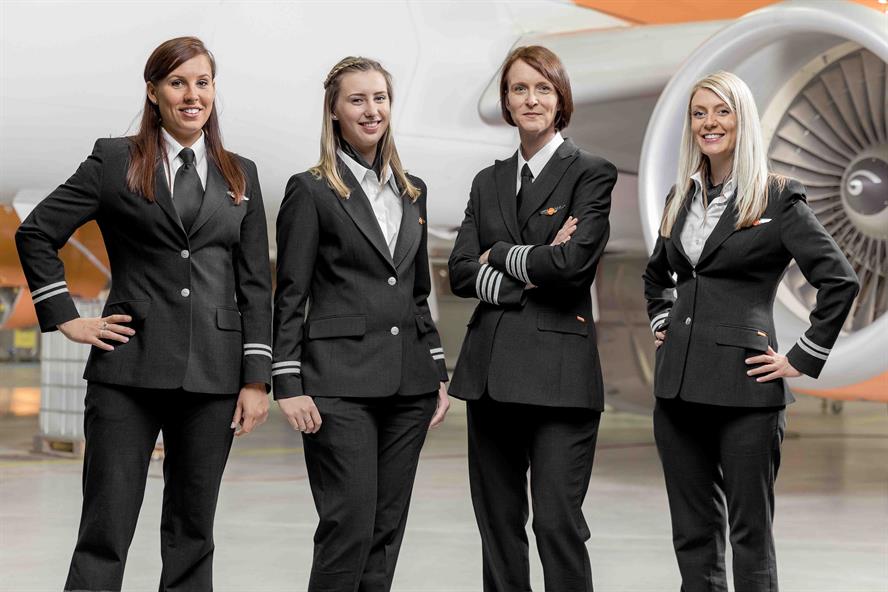 Currently, just five per cent of easyJet's pilots are female