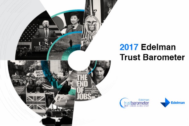 Edelman's Trust Barometer reveals trust in institutions is in freefall