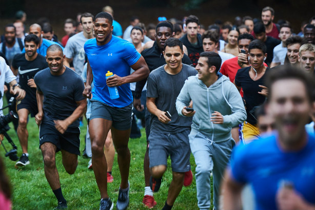 Speed Sport helped organise a flashmob with boxing champ Anthony Joshua for Lucozade Sport in September