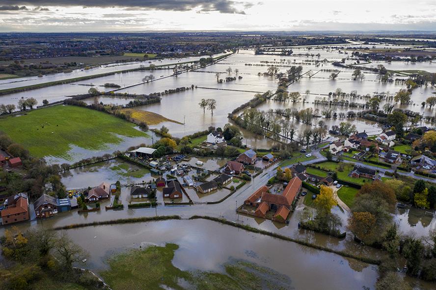 Flood water across Fishlake, Doncaster, last month (Pic credit: Christopher Furlong/Getty Images)