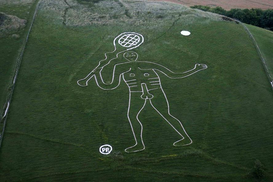 Paddy Power Draws Scorn From National Trust After Defacing Chalk Giant For Stunt Pr Week