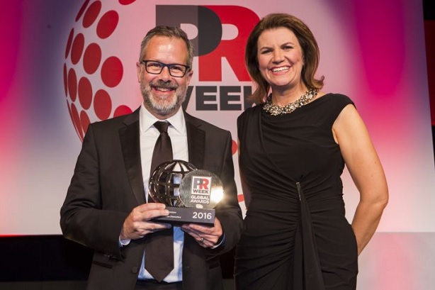 Weber Shandwick won the Global Agency of the Year accolade in 2016