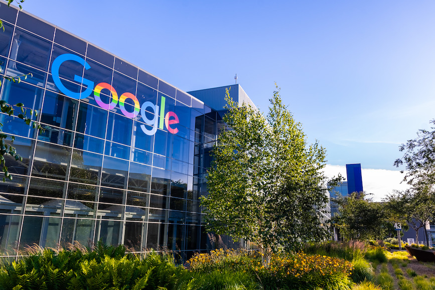 Google global headquarters in Mountain View, California. (Photo credit: Getty Images).