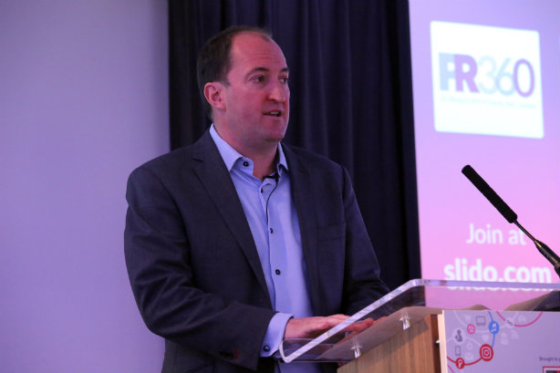 Harri chairing PRWeek's PR360 event earlier this year
