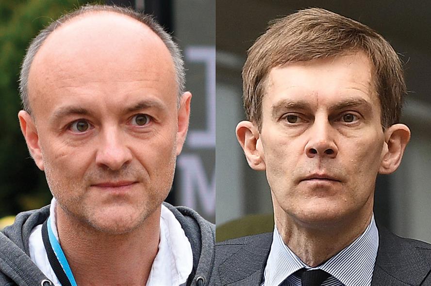 Are Dominic Cummings (left) and Seamus Milne (right) for the chop? (pic credits: OLI SCARFF/AFP/Getty Images/Leon Neal/Getty Images)