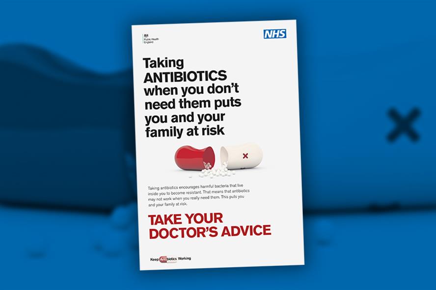 One of the posters being used in PHE's new campaign