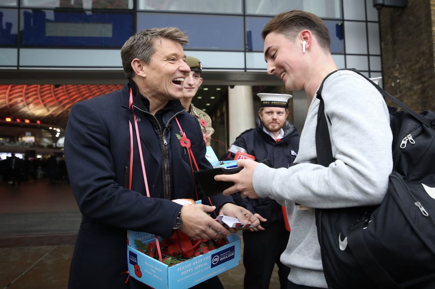 TV presenter Ben Shepherd, one of the celebrities helping to raise funds for the RBL Poppy Appeal, in London