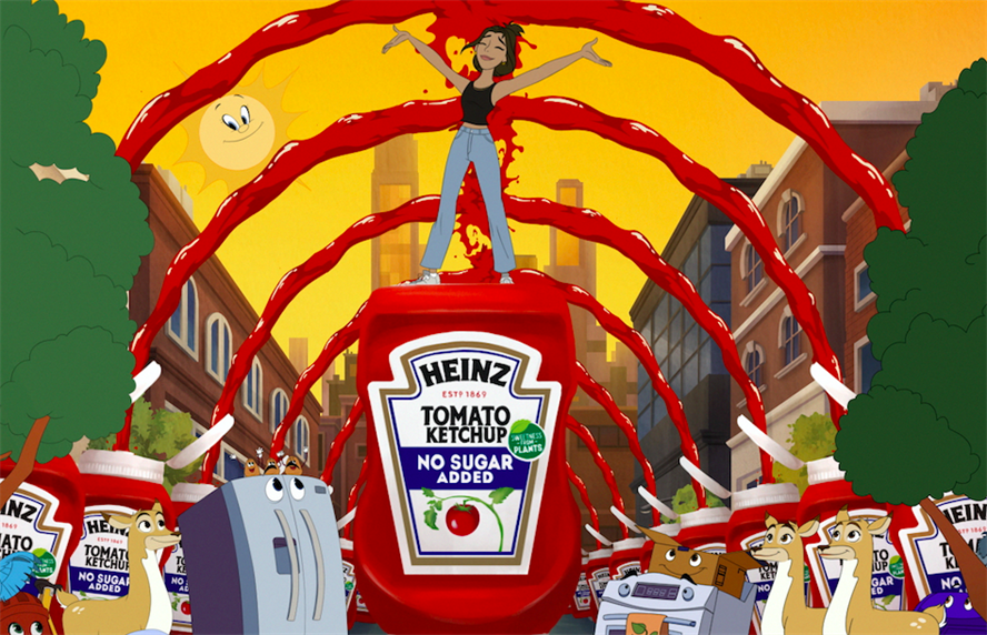 Watch Heinz sugarfree ketchup takes some responsibility off plates