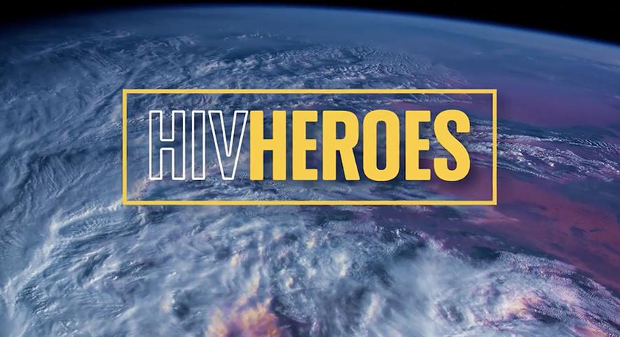 Screenshot from the HIV Heroes campaign