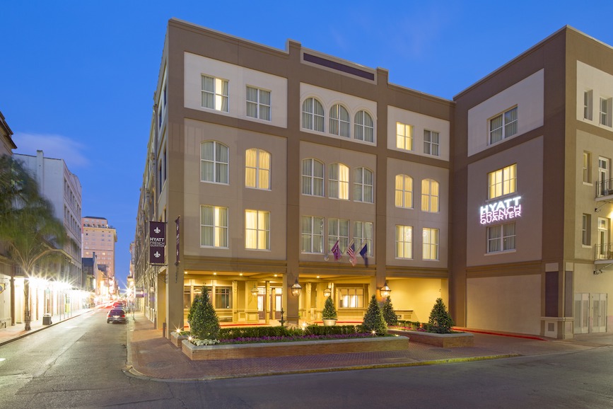 The Hyatt French Quarter in New Orleans. (Photo credit: Getty Images).