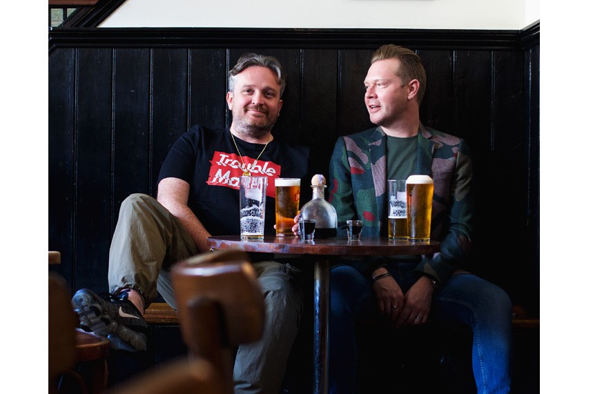 Steve Strickland (left) with fellow Talker Tailor Trouble Maker co-founder Gary Wheeldon
