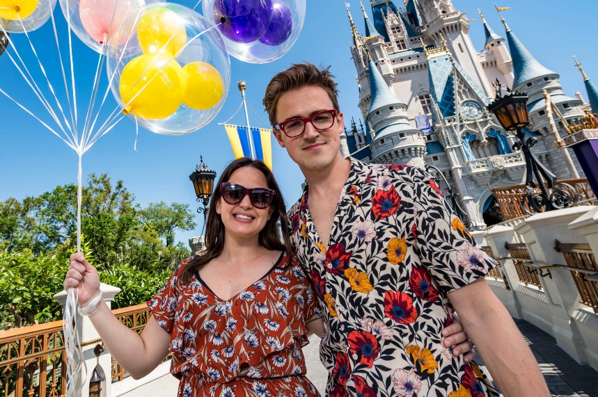 Giovanna and Tom Fletcher at Walt Disney World