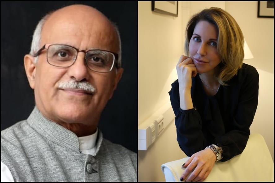 From left: Achal Paul, founder and director of BUZZ Communications India; Elena Groznaya, senior partner of iMARS Communications.