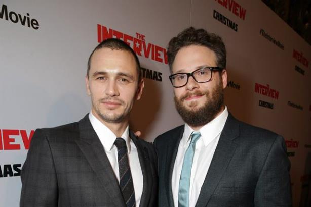 James Franco and Seth Rogen. Photo from The Interview's Facebook page. 
