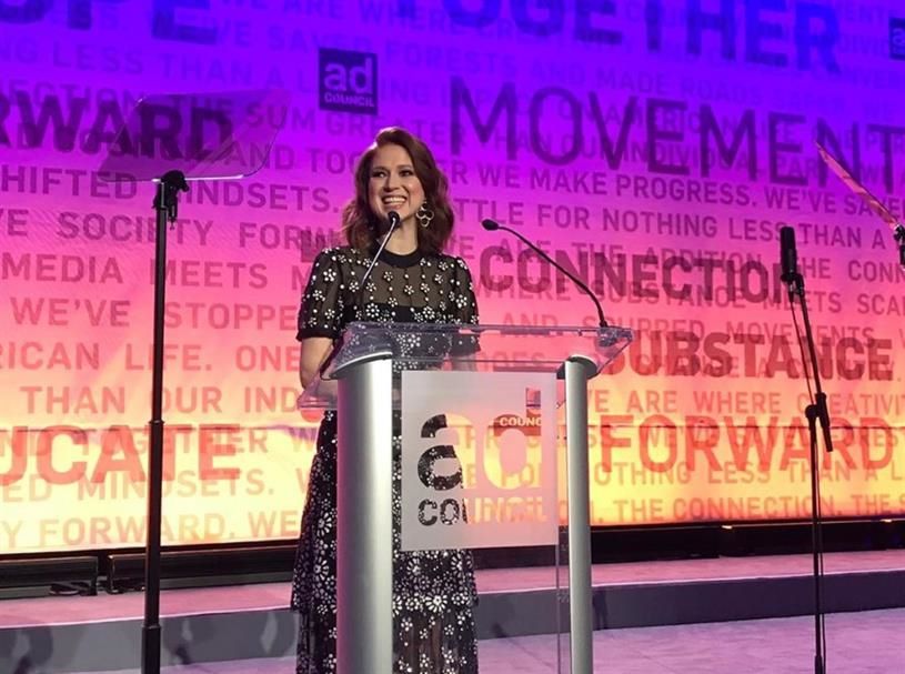 Actress Ellie Kemper hosted the Ad Council's Annual Public Service Award Dinner. 