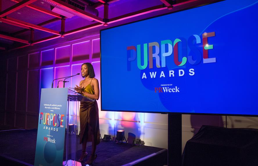Kroger director of media relations and corporate comms Kristal Howard at the 2021 PRWeek Purpose Awards on October 13, 2021. Howard was jury chair for the Purpose Awards judging.