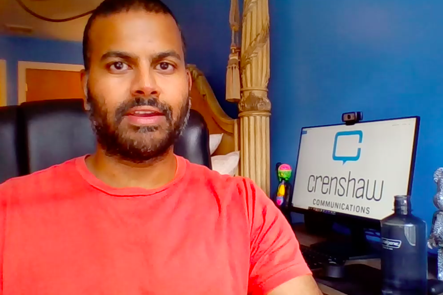 Crenshaw Communications' Chris Harihar never thought he'd move from Manhattan to New Jersey.