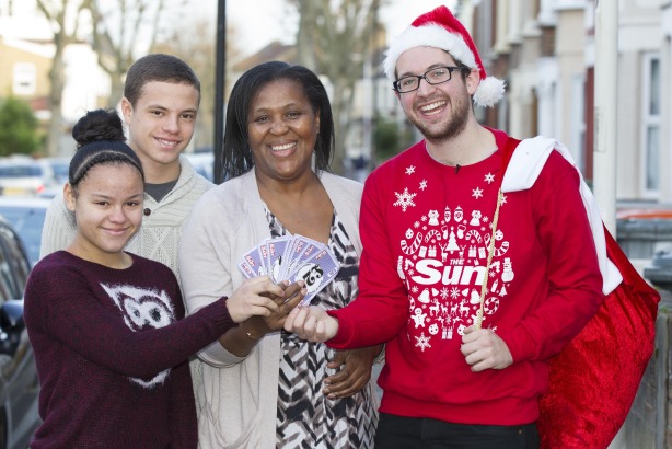 Marcia Young: is the fourth person to recieve a cash prize from the Spread the Joy campaign