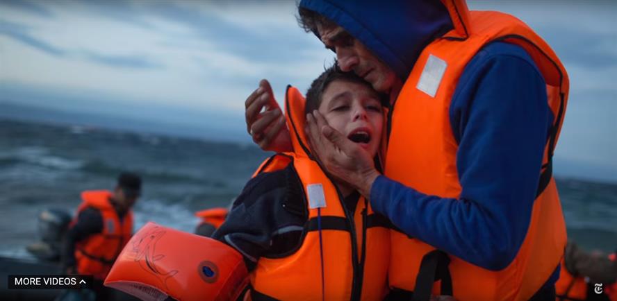 A screenshot from The New York Times' 'The Truth is Hard to Find' campaign, screenshot via YouTube