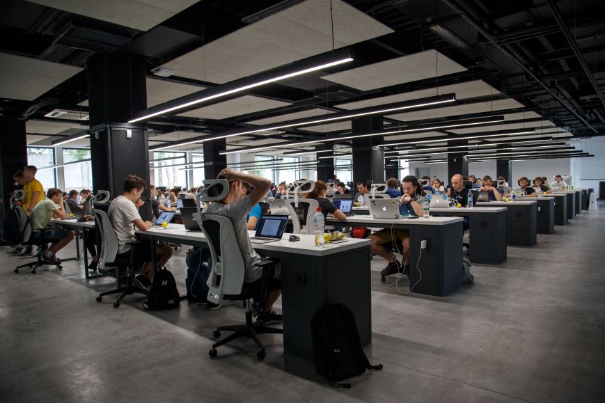 an office pictured