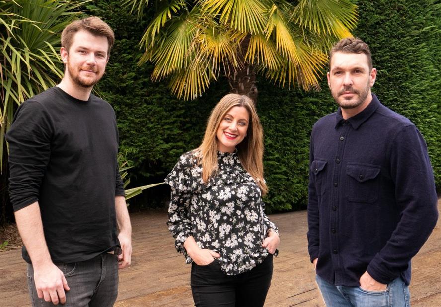 Team (left to right): content and post production manager Brad Nagle, creative director Jodie Woolfson and director and film-maker Adam Loveday-Brown