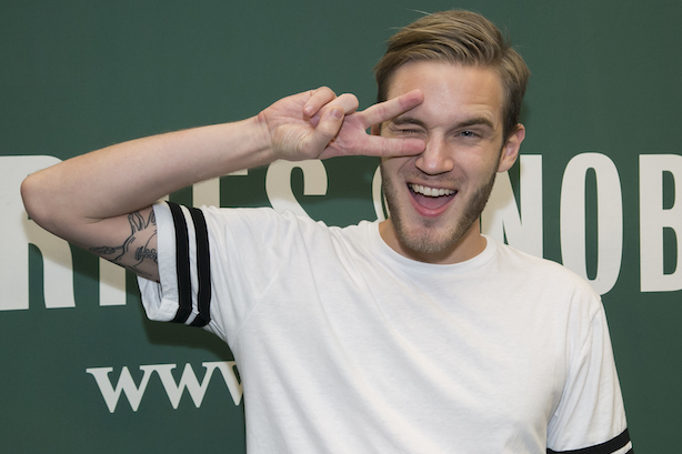 PewDiePie at a 2015 event. (Photo credit: Getty Images)
