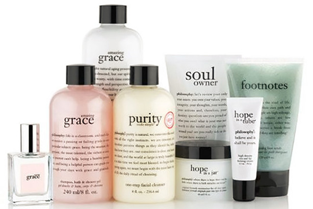 Philosophy is a luxury skin care brand.