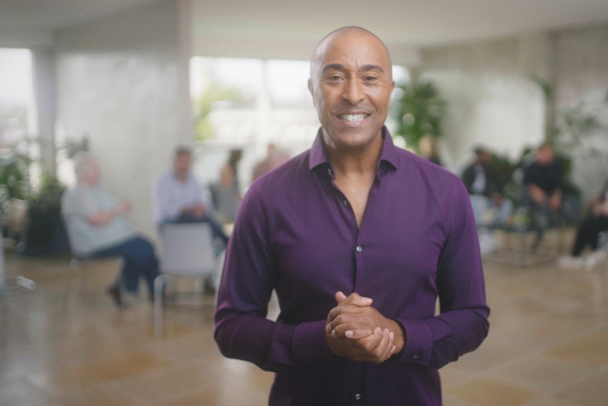 Former Olympic sprinter and hurdler Colin Jackson fronts the campaign urging adults to check their cholesterol levels
