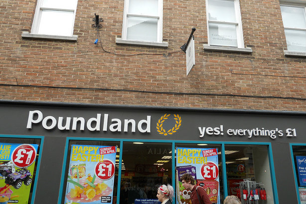 How much? A Poundland in York (Credit: Mikey via Flickr)