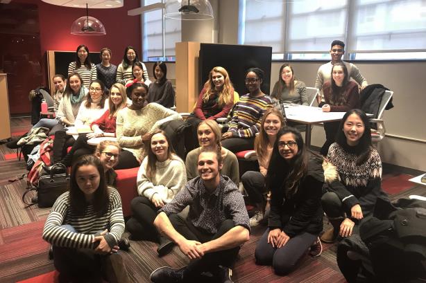The executive board of PRLab at Boston University (Image via Facebook).