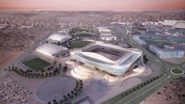 The design for Al Rayyan stadium in Qatar. (Image via FIFA.com).