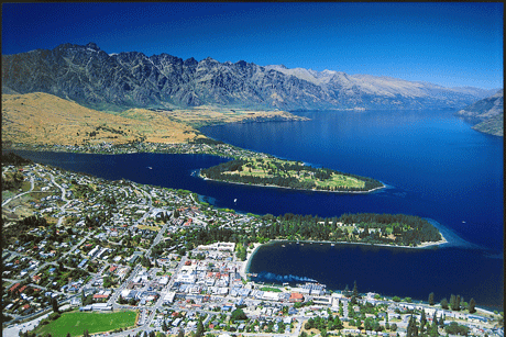 Queenstown: A popular resort town in New Zealand
