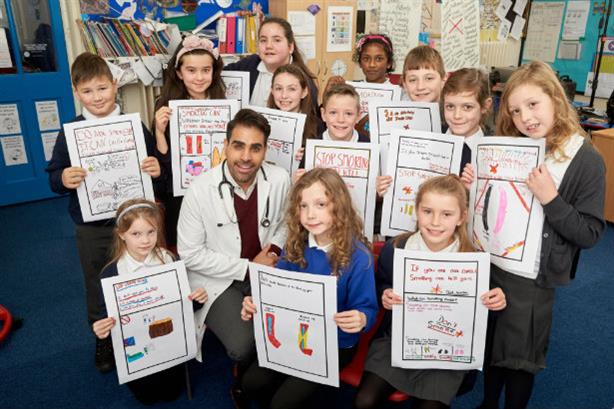 Doctor/TV star Ranj Singh in PHE campaign enrolling children to encourage adults to stop smoking