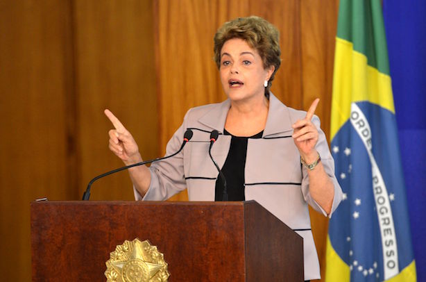 Brazilian President Dilma Rousseff in crisis. (Image by Antonio Cruz - Agência Brasil, CC BY 3.0)