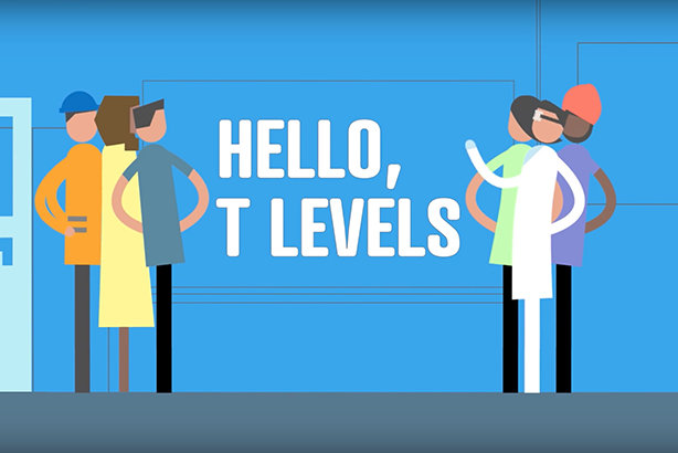 The Department for Education is using an animated film to promote T levels