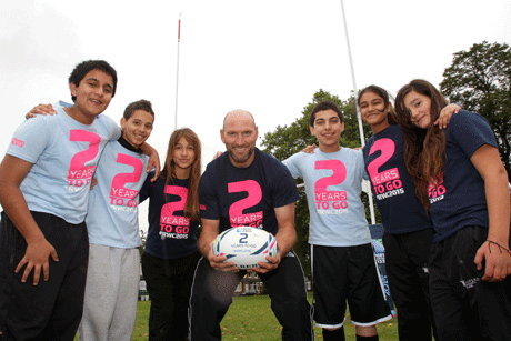 England 2015: Former England captain Lawrence Dallaglio helps mark two years till the tournament