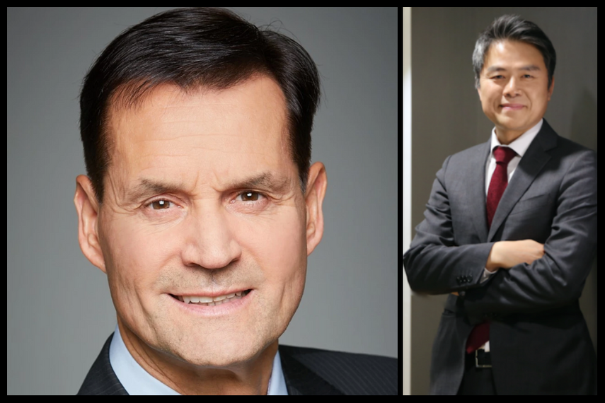 L-R: Thomas Schemera (and Wonhong Cho.