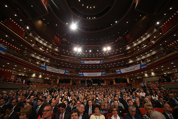 Conservative Party Conference attendees: ready for business messages? (Credit: James Gourley/REX/Shutterstock)