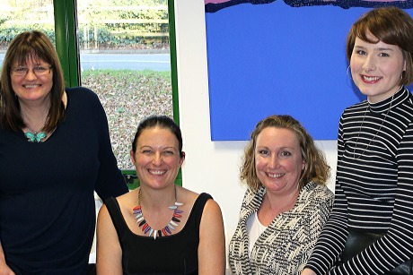 Superdream PR team (l-r): Gill, Francesca, Lisa and Laura