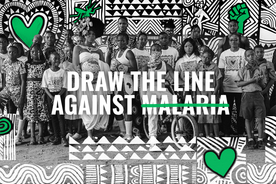 Draw the Line Against Malaria, by Dentsu International for Malaria No More UK