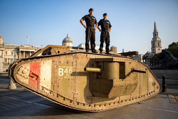 A replica of the Mark IV tank marks 100 years of the tank